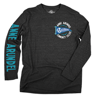 Image of AACC PENNANT TEE -  heatherblack
